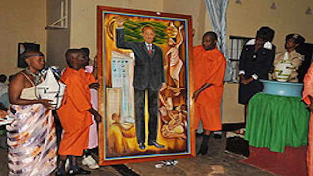 Rwandan inmates paint portrait of General Paul Kagame