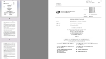 UN-ICT - Niger Order on 8 Rwandans